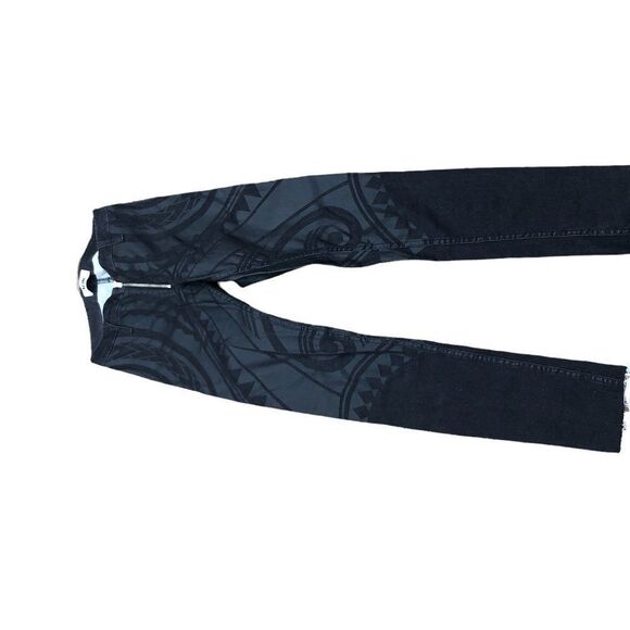 RARE Acne Studios Jeans Size 26 Flex Tattoo Black Denim - Picture 11 of 14